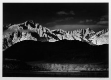 Adams-Winter Sunrise, the Sierra Nevada from Lone Pine, California