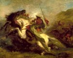 Delacroix-CollisionOfArabHorsemen